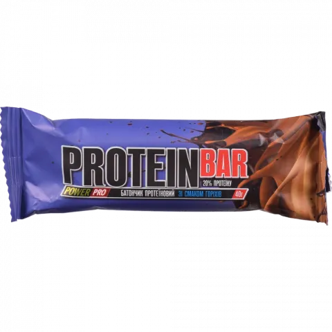 Батончик протеїновий Power Pro 20 40 г зі смаком горіхів
