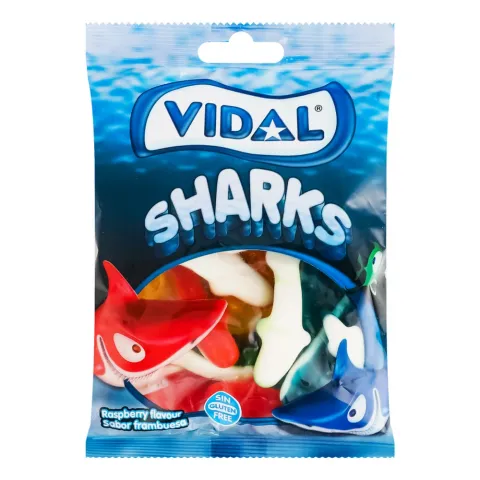 Жувальні цукерки Vidal 90 г Акули