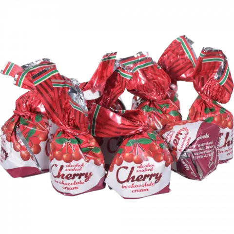 Цукерки ХБФ Вишня заспиртована в шок. кремі ваг.