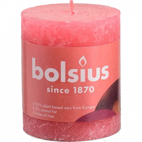 Свіча Bolsius 80/68 рустік Квітучий рожевий, 35 год., арт. 103668780342