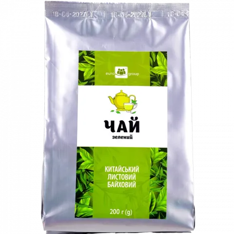 Чай Єврогруп 200 г зел. Байховий