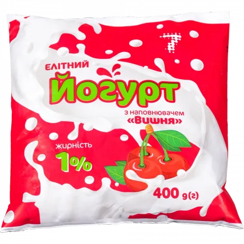 Йогурт 7` 400 г 1  п/е Вишня`