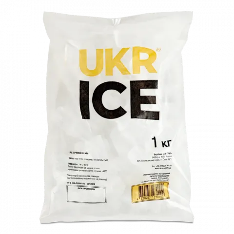 Лід Ukr-Ice 1 кг пак.
