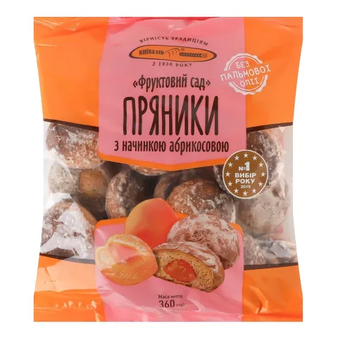 Пряники Київхліб Фруктовий сад 360 г Абрикос