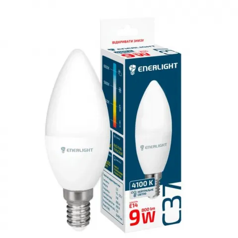 Набір Лампа LED Enerlight С37 9Вт E14 3 шт.