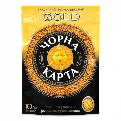 Кава Чорна Карта 100 г пак. розч. Gold