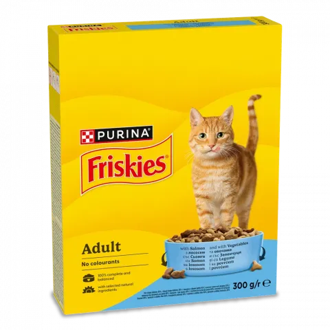 Корм д/котів Фріскіс 300 г сух. Лосось, овочі