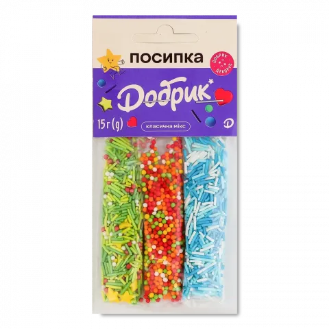 Посипка д/пасхи Добрик 3 стіка перламутр