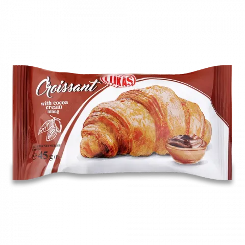 Круасанчик Лукас 45 г з начин. Какао крем