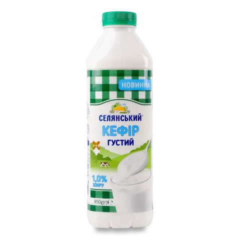 Кефір Селянський 1 850 г бут. густий