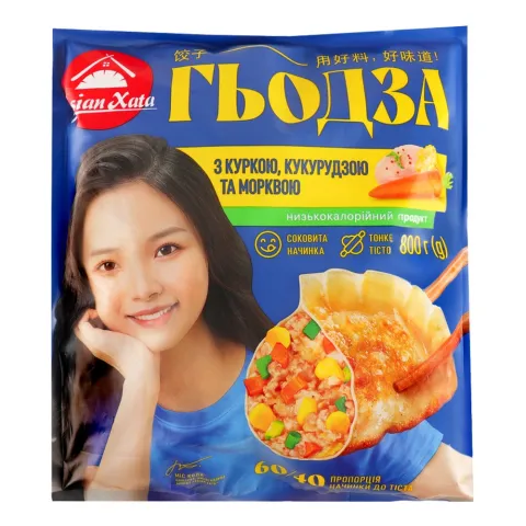 Гьодза Asian Xata 800 г з куркою, кукурудзою та морквою