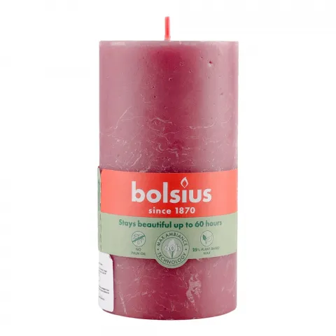 Свіча Bolsius 130/68 рустік попеляста троянда, 60 год., арт. 103668790339