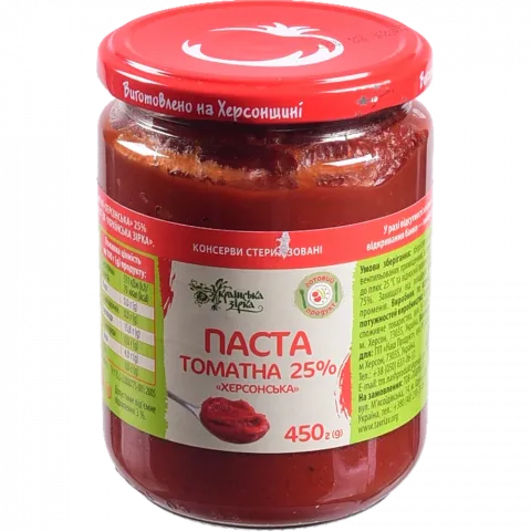 Томат паста Українська зірка 450 г Твіст херсонська 25