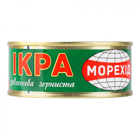 Ікра лососева зерниста 80 г з/б Морехід