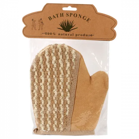 Мочалка д/тіла рукавичка бавовна17х20см 15024-8-16816 И635