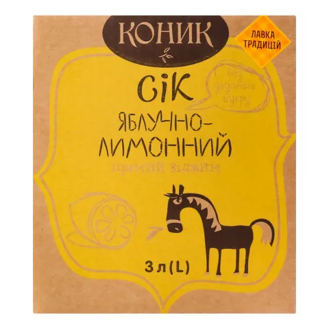 Сік Єврогруп/Коник 3 л Яблучно-лимонний