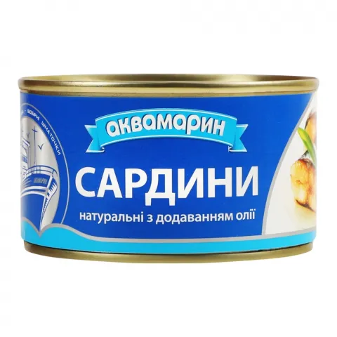 Конс Сардина Аквамарин 230 г з/б д/о нат.