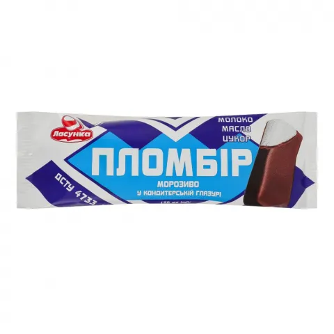 Морозиво Ласунка 80 г ескімо Пломбір