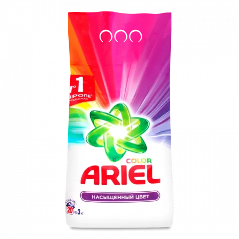 Порошок Ariel 2,1/2,7кг автомат Аква-Пудра Колор