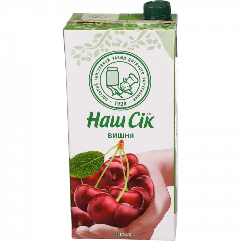 Нектар Наш Сік 1,93 л т/п Вишневий