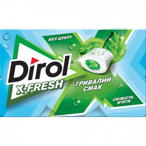 Жув. гумка Dirol X-Fresh 19,5 г свіжість м`яти