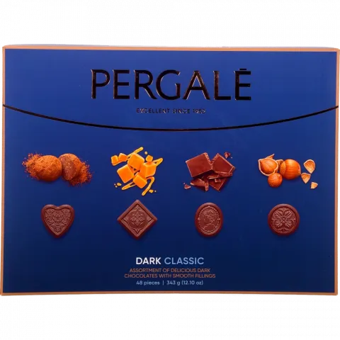 Цукерки PERGALE 343 г Асорті класік в чорному шок. (Литва) И004