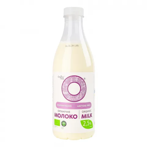 Молоко Organic Milk 2,5 0,9 л безлактозне органічне