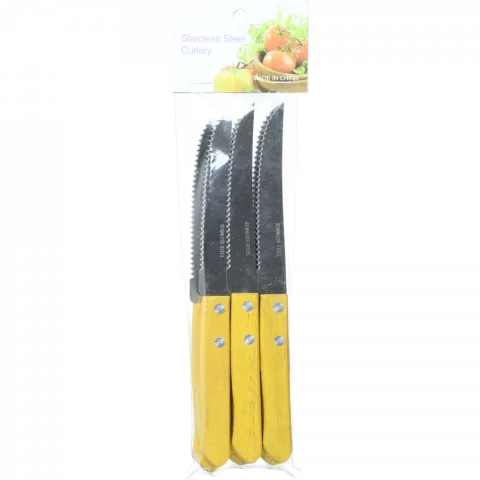 Набір ножів столових для м`яса з дер. ручкою 6 шт. арт. AHL-PF8036 И499