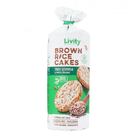 Хлібці рисові B.yond LIVITY 100 г Тріо кіноа і білий кунжут (Болгарія) И175