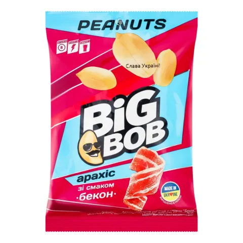 Горішки Big Bob Арахіс 120 г пак. Бекон