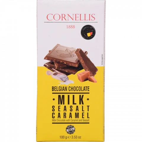 Шок КОРНЕЛЛІС 100 г мол. з солоною карамеллю (Бельгія)