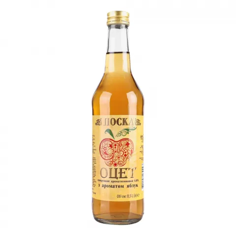 Оцет Поска 0,5 л скл. 6 Яблучний
