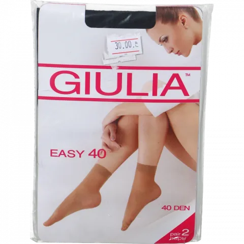 Шкарпетки жін. Giulia Easy 40 Top Comfort 2 пари Nero