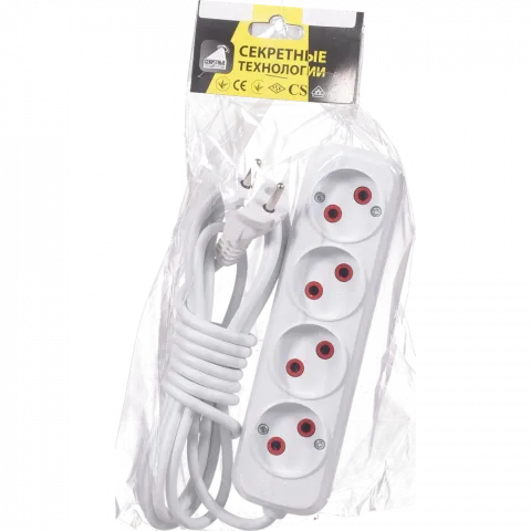Секретні технології Подовжувач 4 вх./3 м/бз