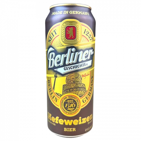 Пиво Berliner Geschichte 0,5л з/б Hef/dunkel тем 5,2И496