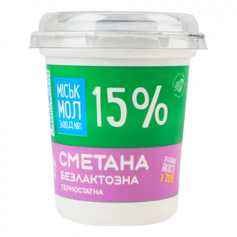 Сметана ММЗ 15 300 г б/лактозна
