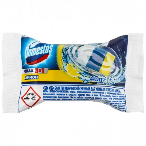 Освіж. д/унітазу Domestos 35 г Лимон запаска