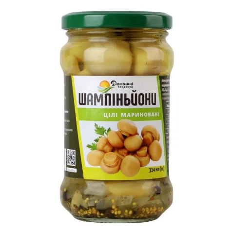 Гриби Домашні продукти Печериці 280 г мар. цілі