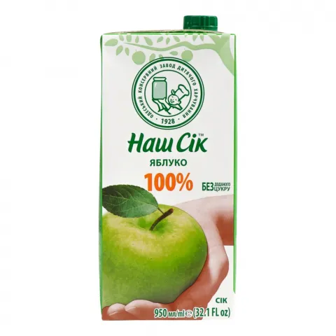 Сік Наш Сік 0,95 л Яблучний