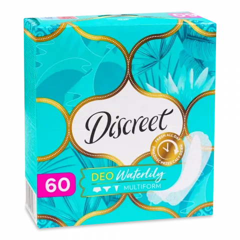 Прокладки щоден. Discreet 60 шт. део Лілія Тріо