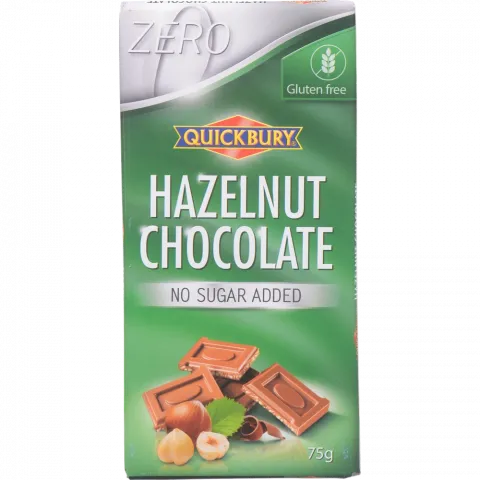 Шок Квікбері 75 г мол. з ліс. горіхом б/цукру (Німеччина)