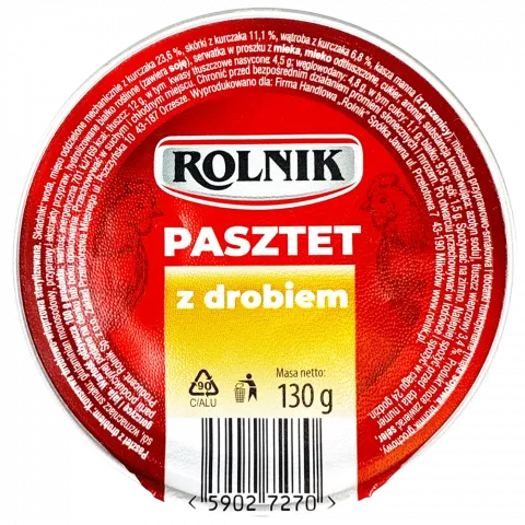 Паштет ROLNIK 130 г з птиці (Польща)