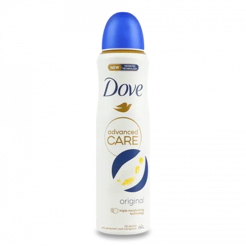 Дезодор Dove 150 мл спрей Original 72 год.