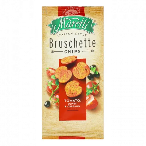 Сухарі-брускеті Maretti 70 г Помідори-оливки-орегано (Болгарія)