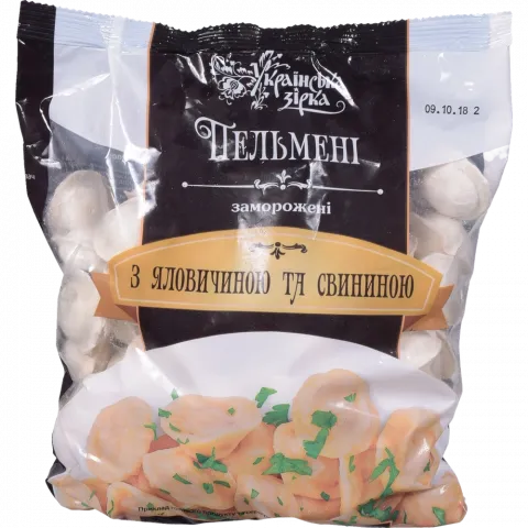 Пельмені ТМ Українська зірка 1 кг св/ял