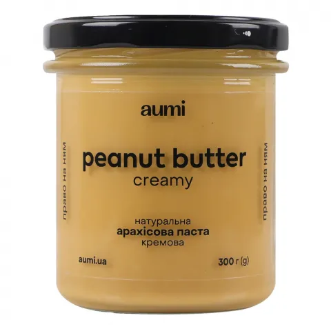 Паста Аумі 300 г скл. арахісова кремова