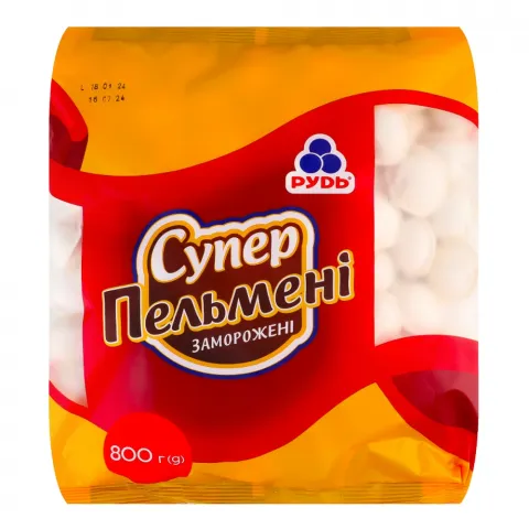 Пельмені Рудь 800 г Супер пельмені