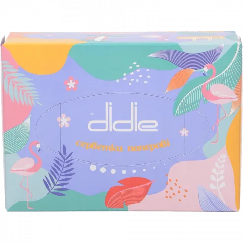 Серветки в кор. Didie 100 шт. 2-х шар. Фламінго