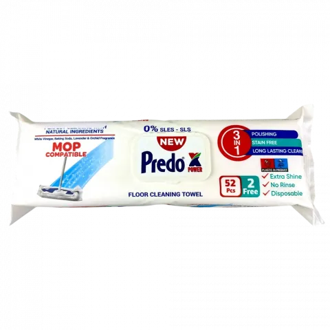 Серветки вологі для прибирання підлоги ТМ Predox, 52 шт И385 (Туреччина)