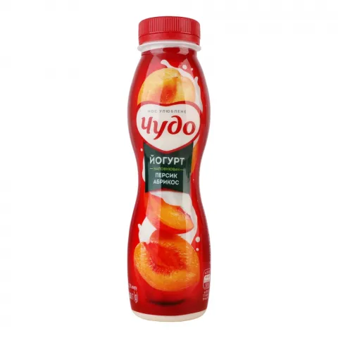 Йогурт Чудо 260 г 2,5 пл. персик-абрикос